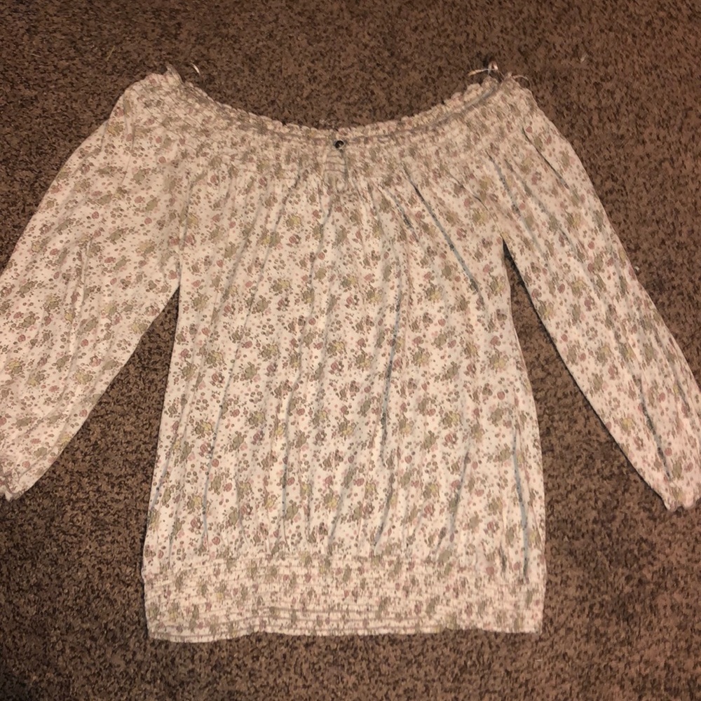Long sleeve floral shirt